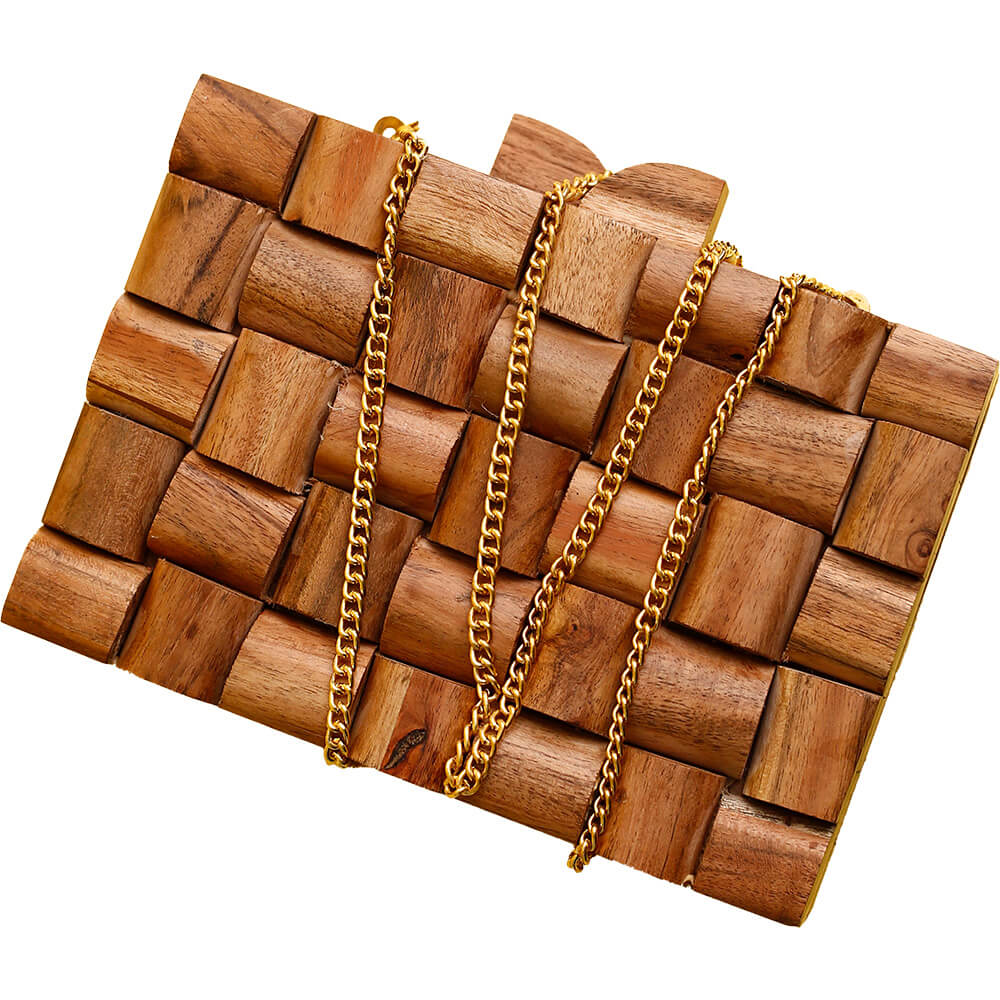 Wooden Box Clutch